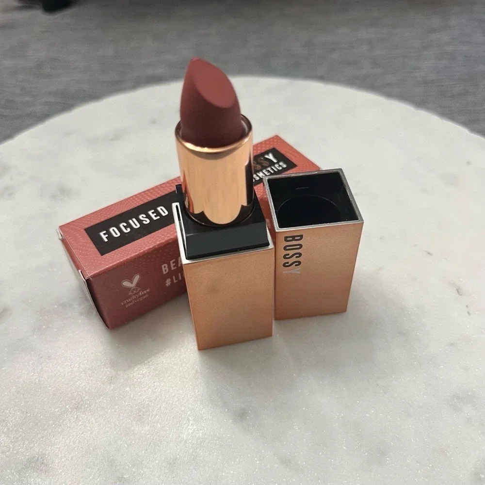 Bossy Cosmetics Bullet Lipstick FOCUSED Power Woman Essentials Makeup Lip New